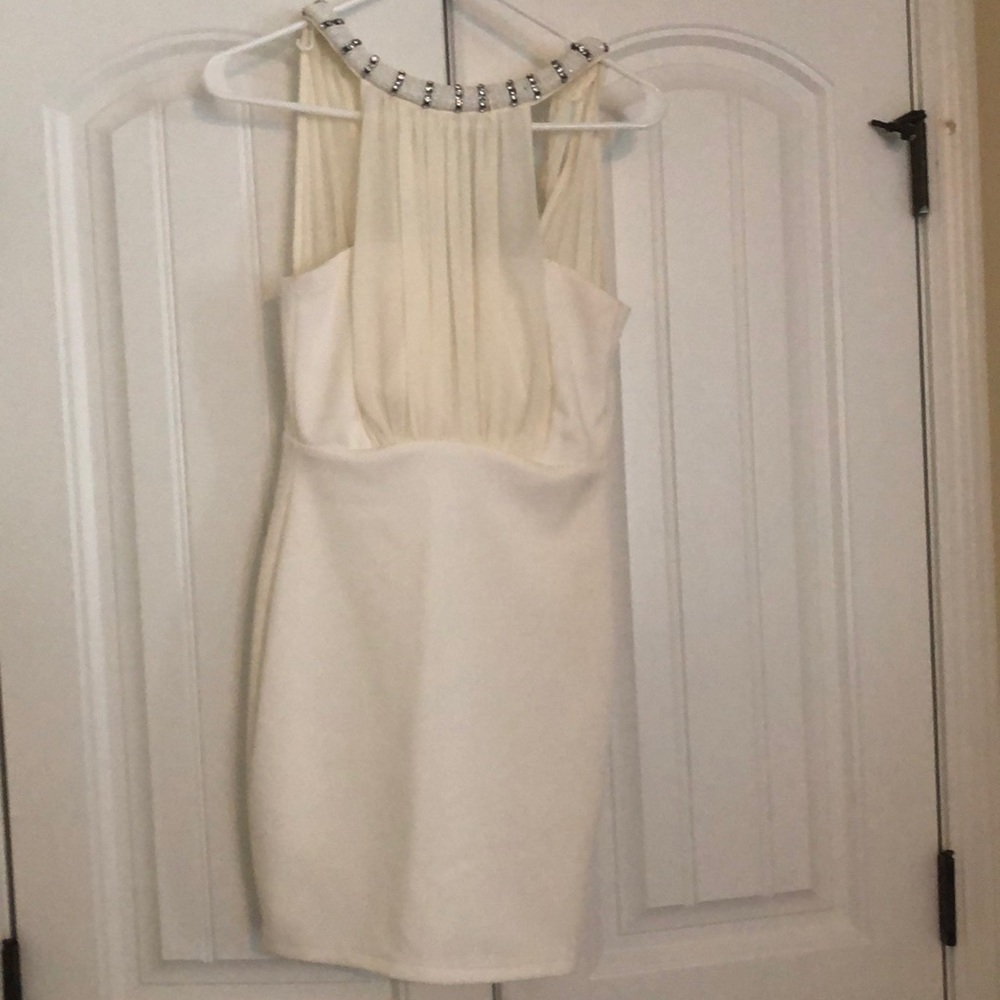 White vintage cocktail length dress